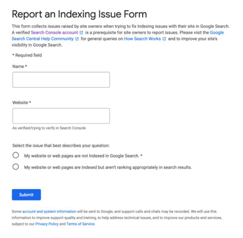 If You are Facing Indexing Issues, Report to Google2