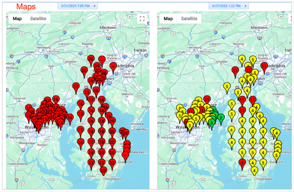 Press Release Result on Maps